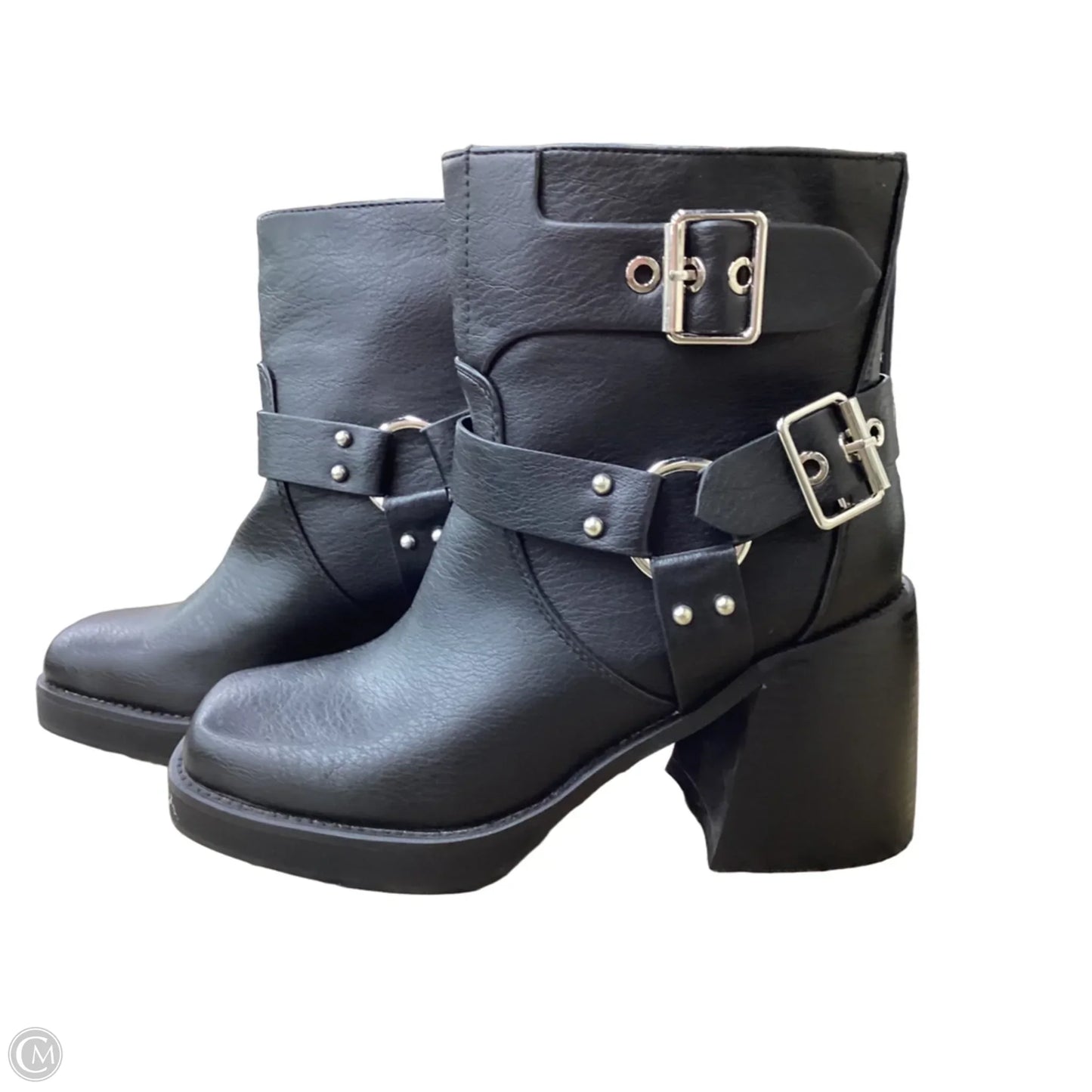 Boots Mid-calf Heels By Azalea Wang In Black, Size: 7.5