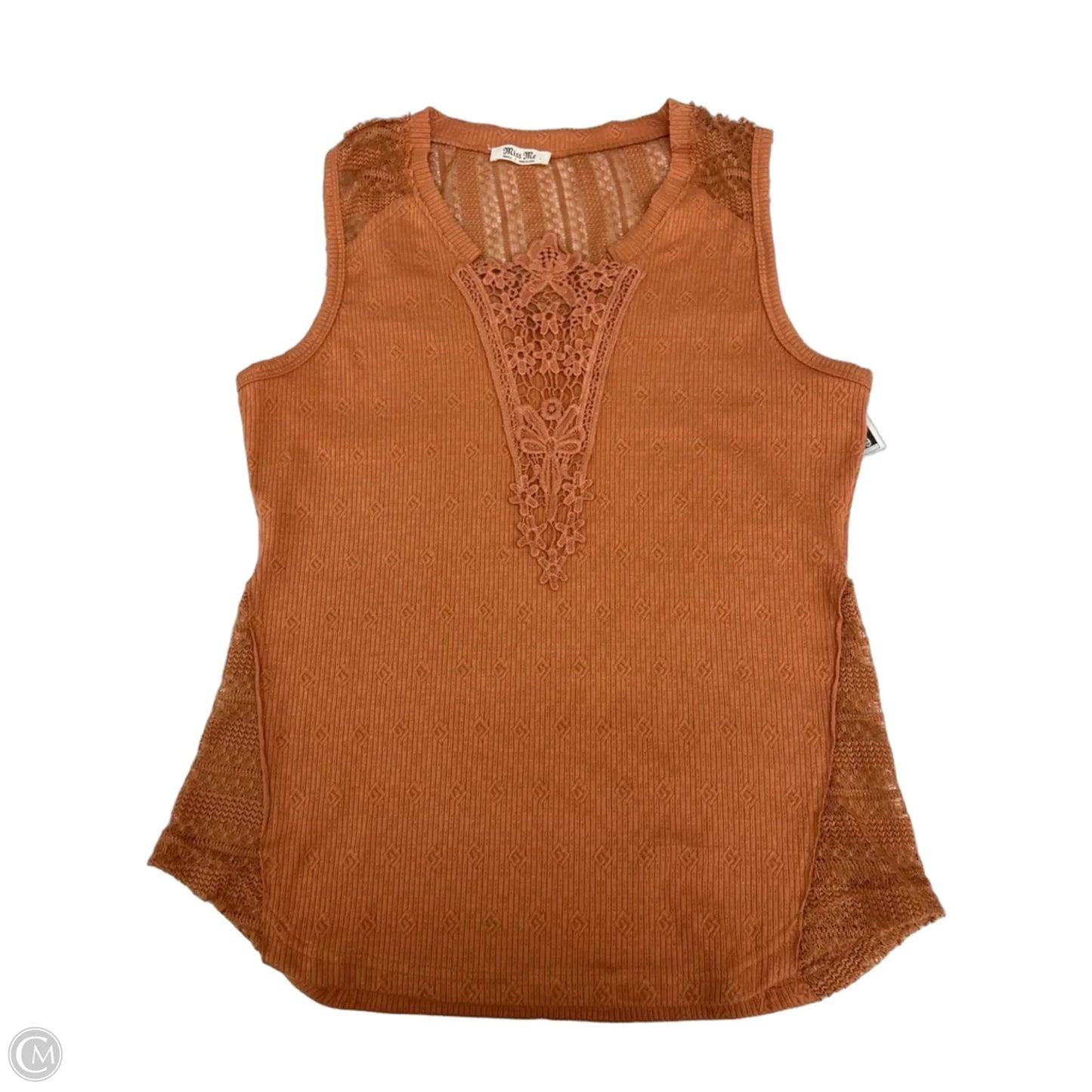 Top Sleeveless By Miss Me In Orange, Size: S