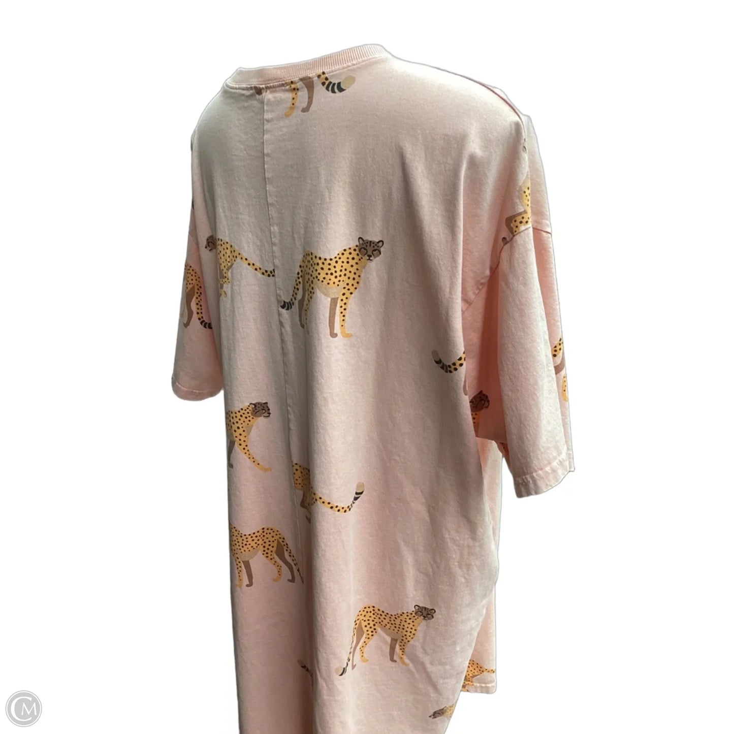 Top Short Sleeve By Easel In Peach, Size: L