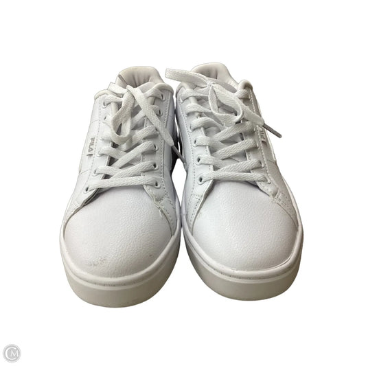 Shoes Athletic By Fila In White, Size: 7.5