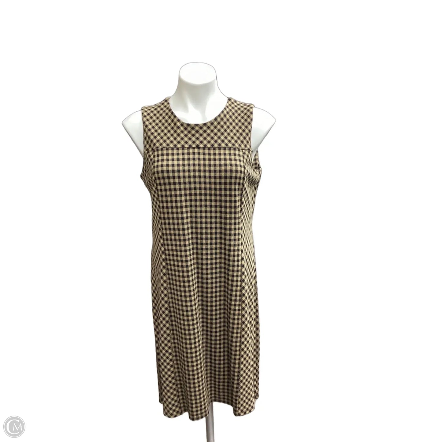Dress Casual Midi By J. Jill In Checkered Pattern, Size: S