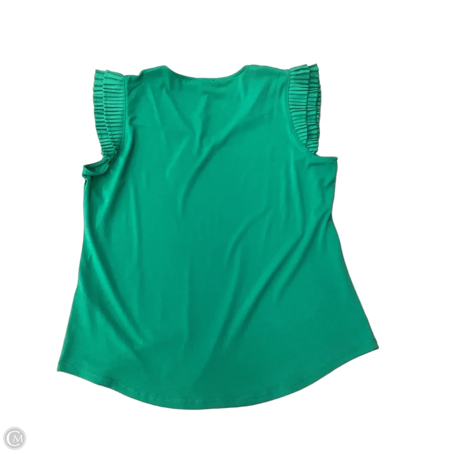 Top Short Sleeve By Adrianna Papell In Green, Size: M