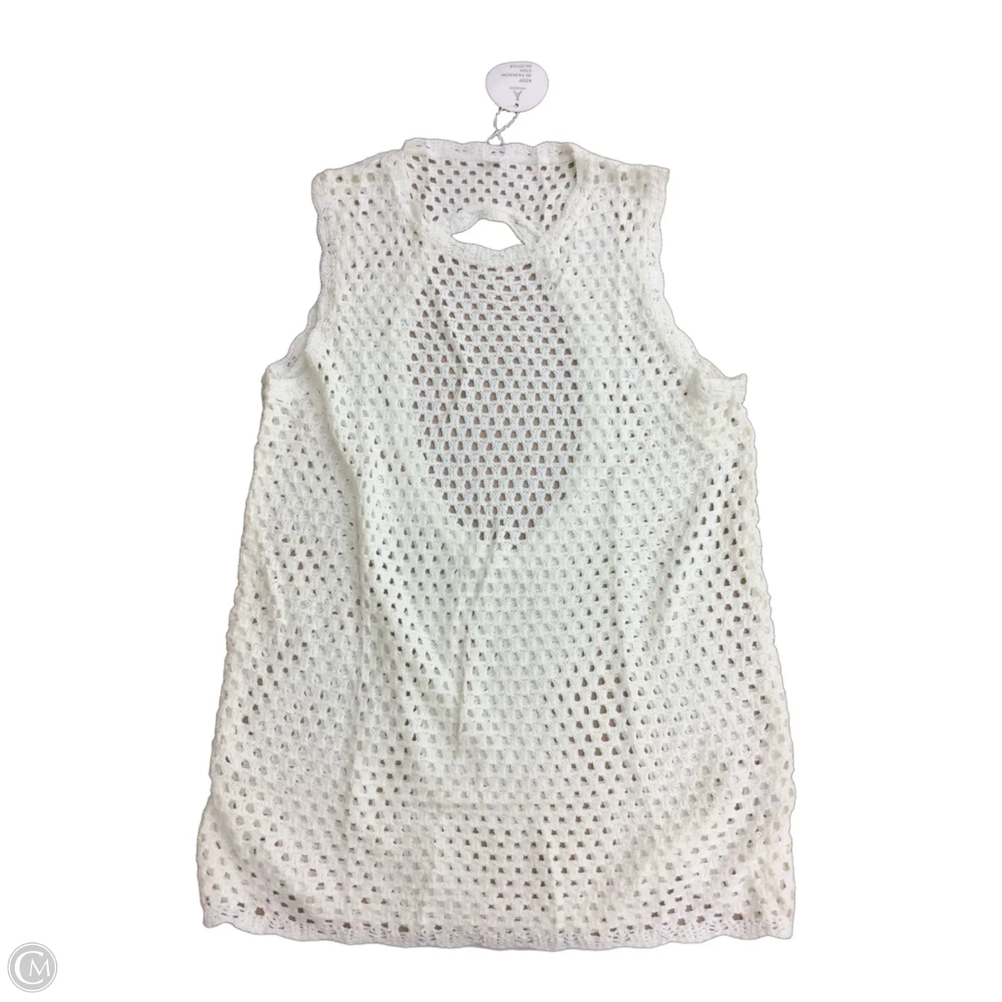 Swimwear Cover-up By Clothes Mentor In Ivory, Size: Xl