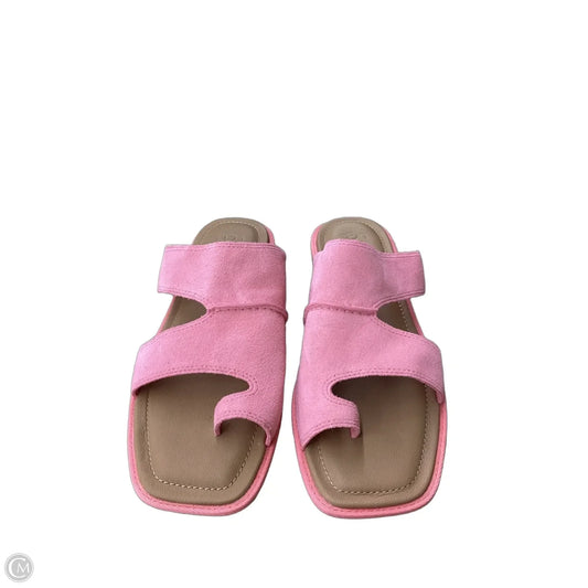 Sandals Designer By Ugg In Pink, Size: 10