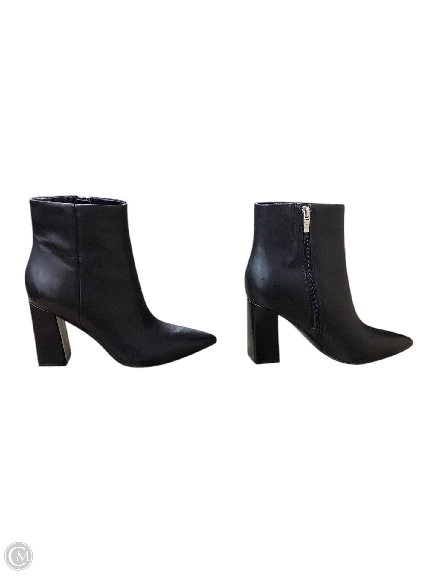 Boots Leather By Marc Fisher In Black, Size: 6.5