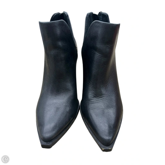 Boots Ankle Heels By Steve Madden In Black, Size: 5.5