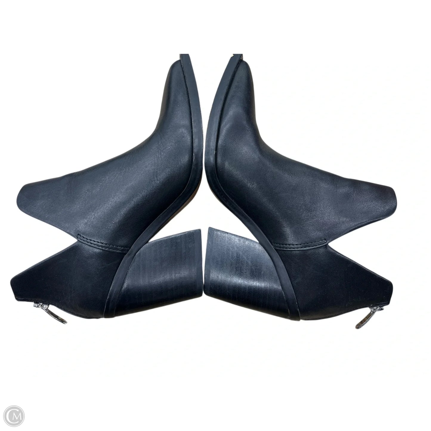 Boots Ankle Heels By Steve Madden In Black, Size: 5.5