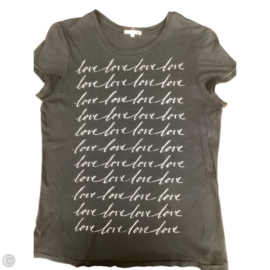 Top Short Sleeve Basic By Sundry In Black & Cream, Size: M