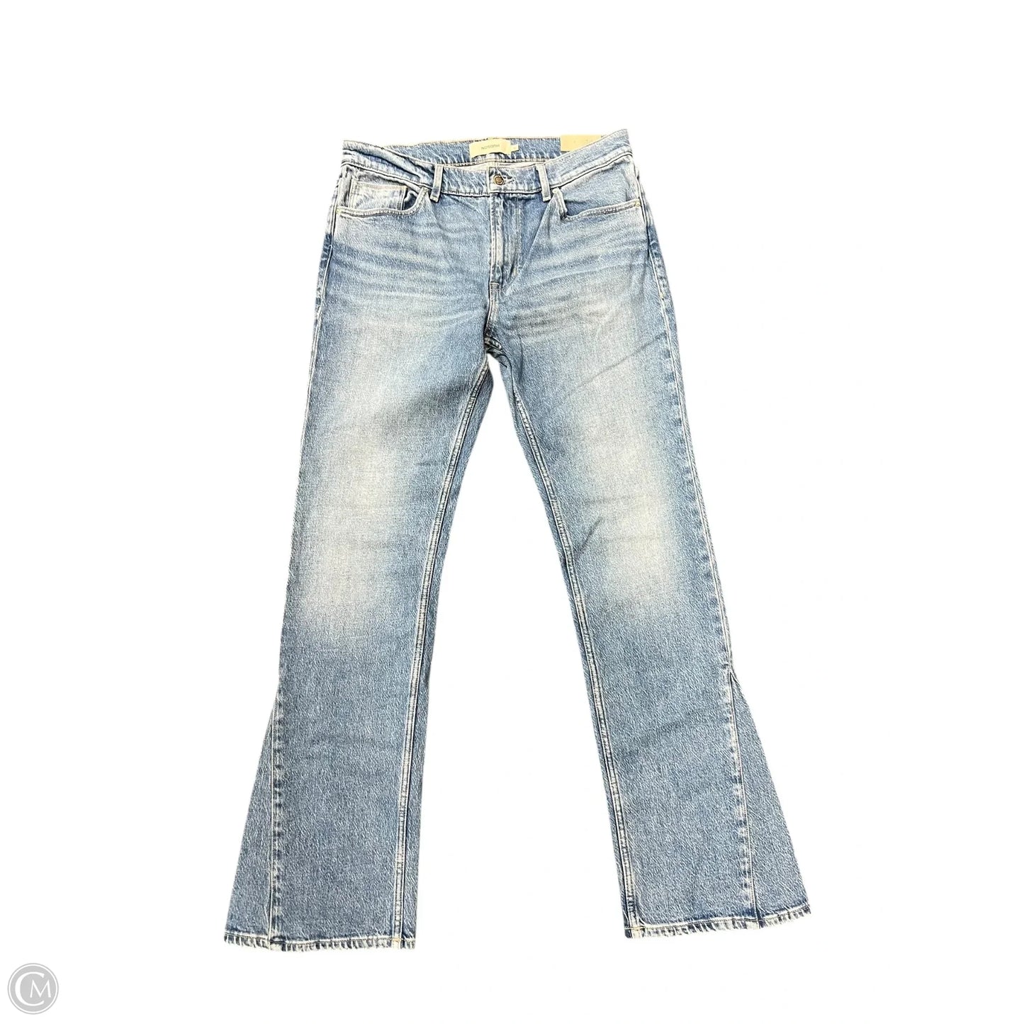Jeans Flared By Hudson In Blue Denim, Size: 12l