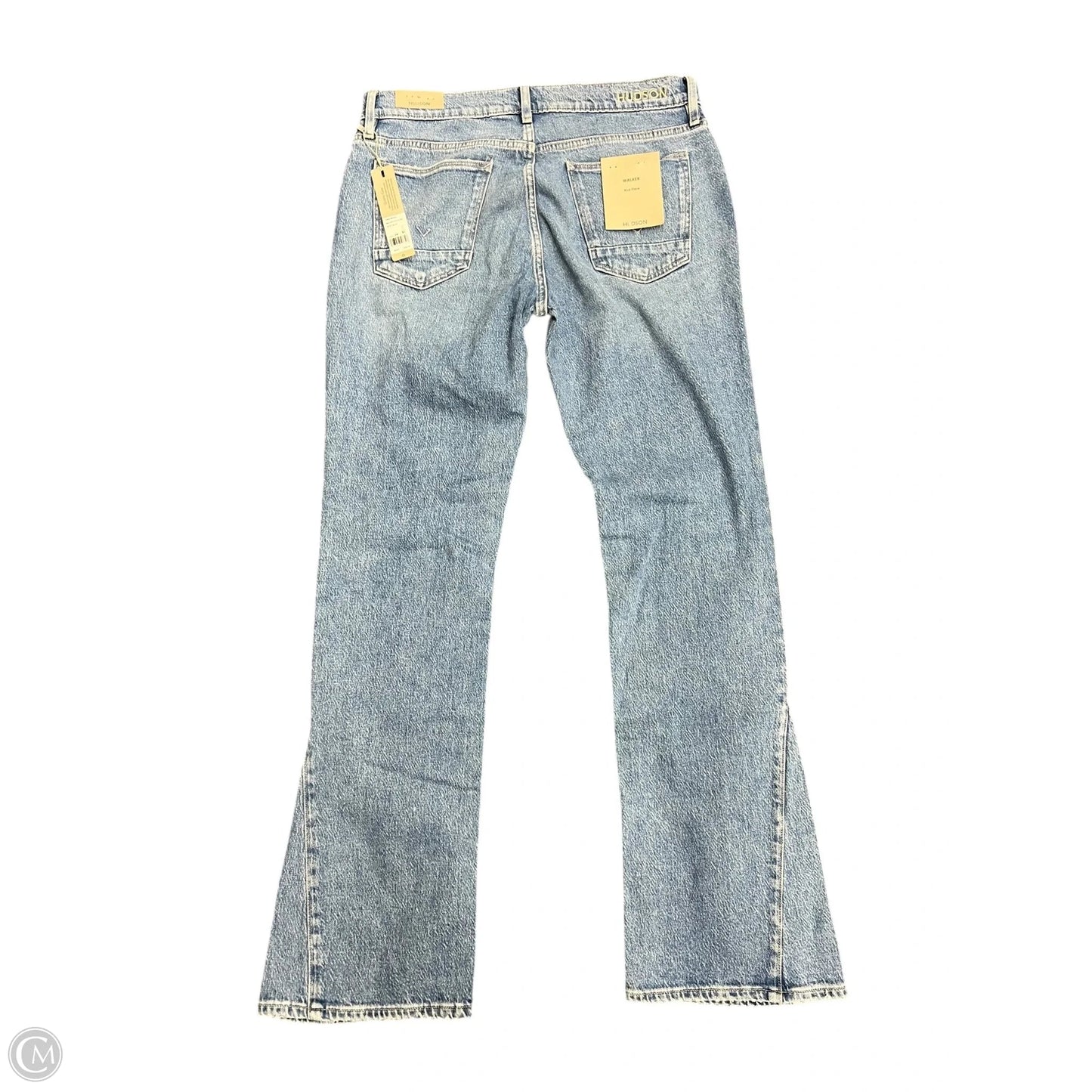 Jeans Flared By Hudson In Blue Denim, Size: 12l