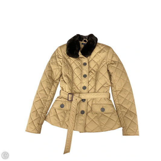 Coat Puffer & Quilted By Tommy Hilfiger In Tan, Size: Xs