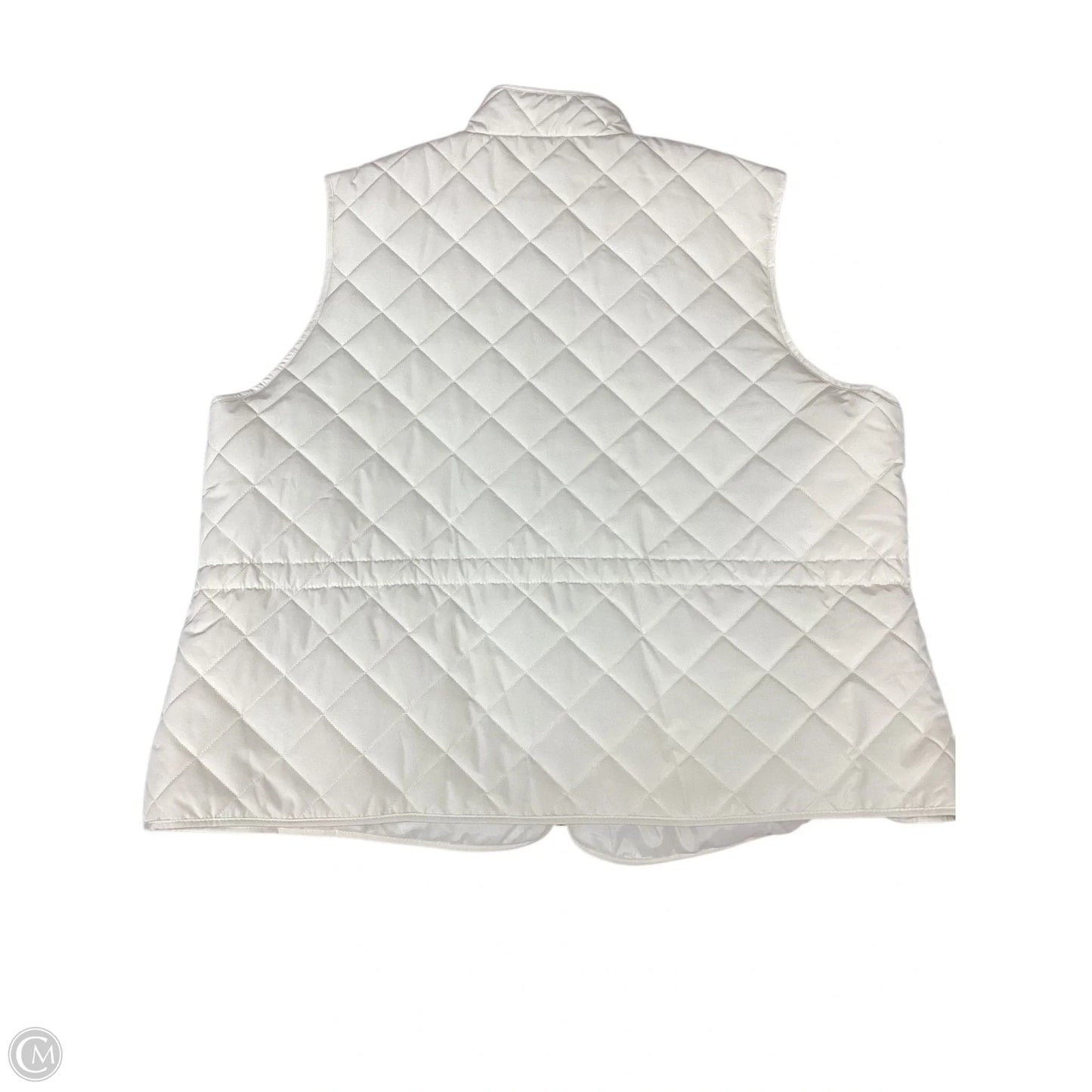 Vest Puffer & Quilted By St Johns Bay In Cream, Size: 3x