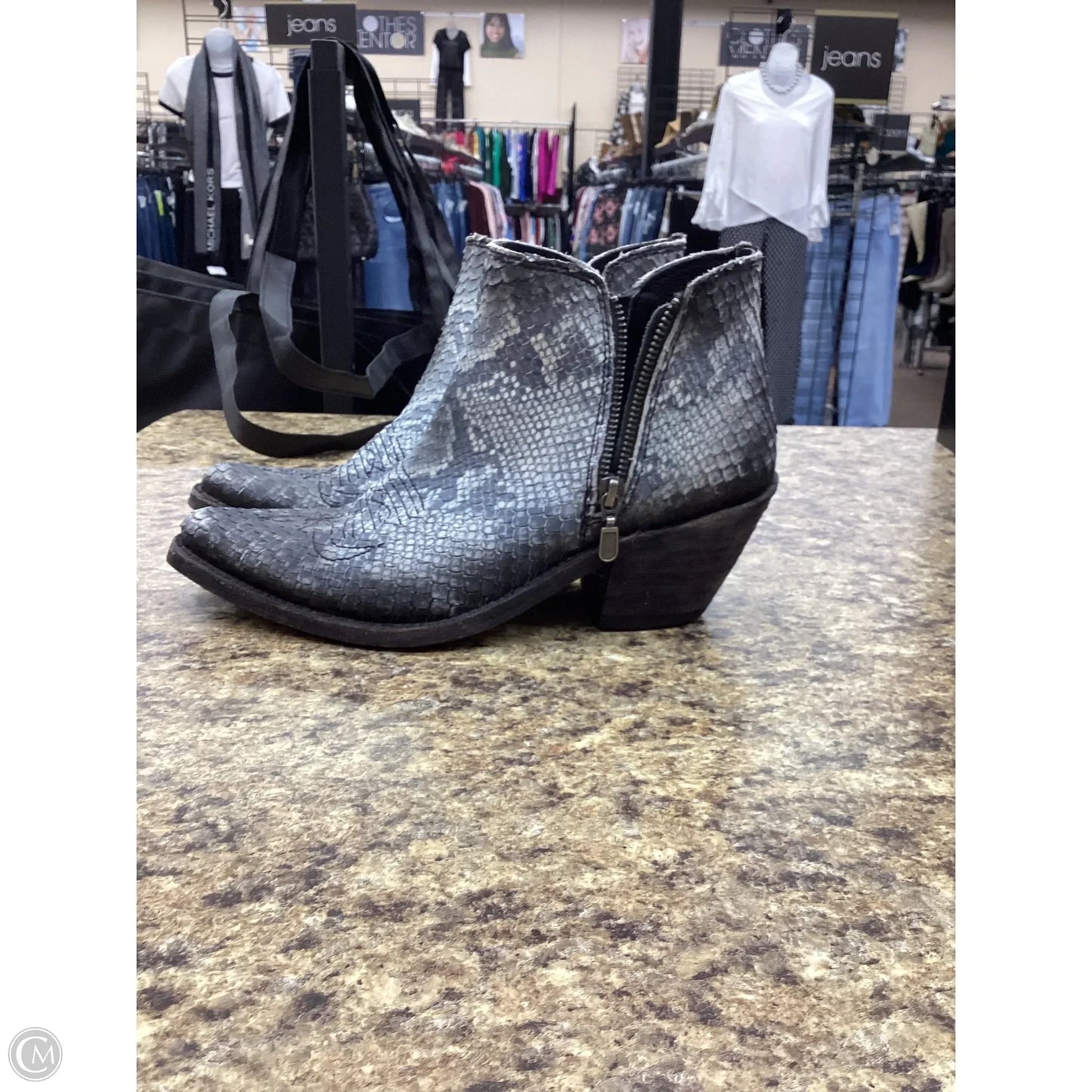Boots Western By Cmb In Snakeskin Print, Size: 8