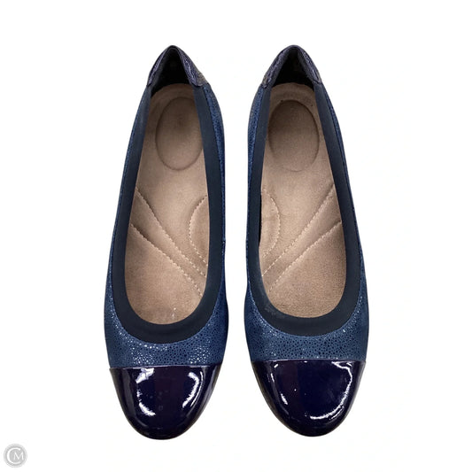 Shoes Flats By Clarks In Blue, Size: 6.5