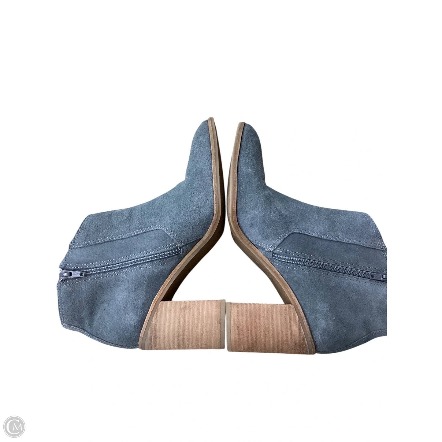 Boots Leather By Lucky Brand In Blue, Size: 9.5
