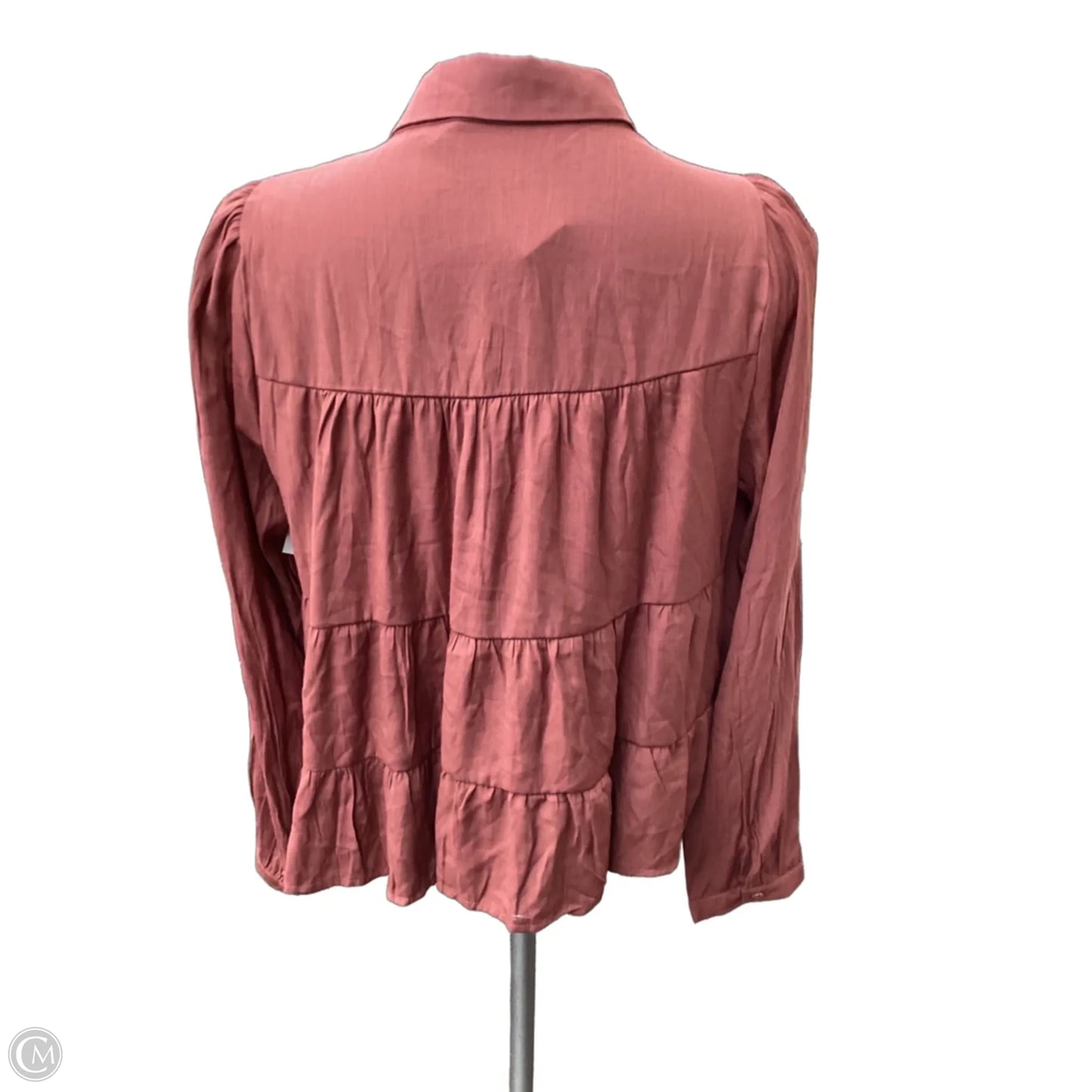 Top Long Sleeve By Mi Ami In Coral, Size: Xl