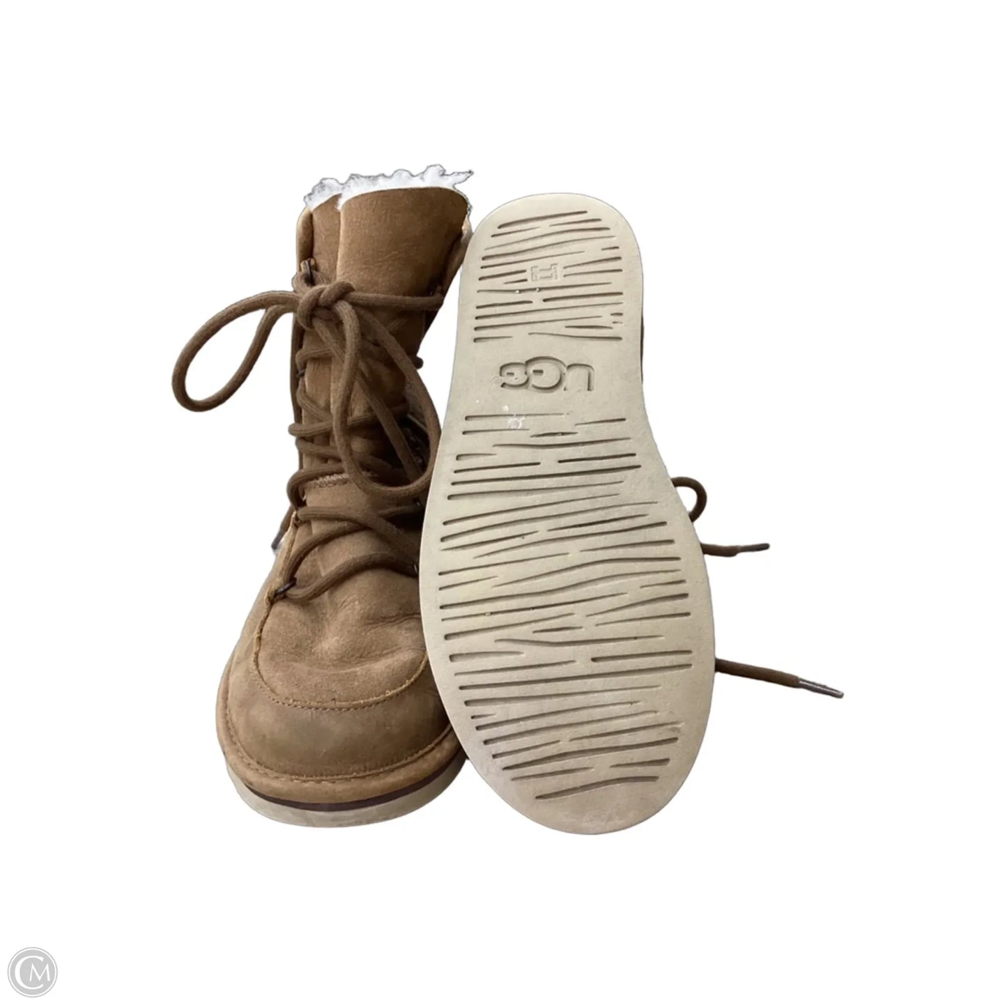 Boots Designer By Ugg In Tan, Size: 8