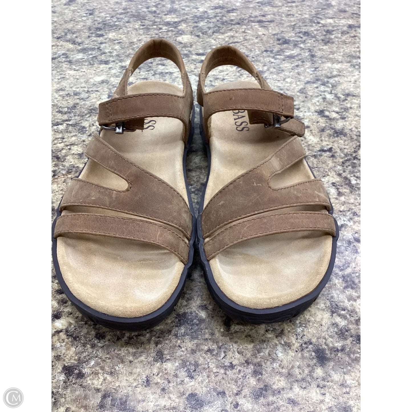 Sandals Flats By Bass In Brown, Size: 5.5
