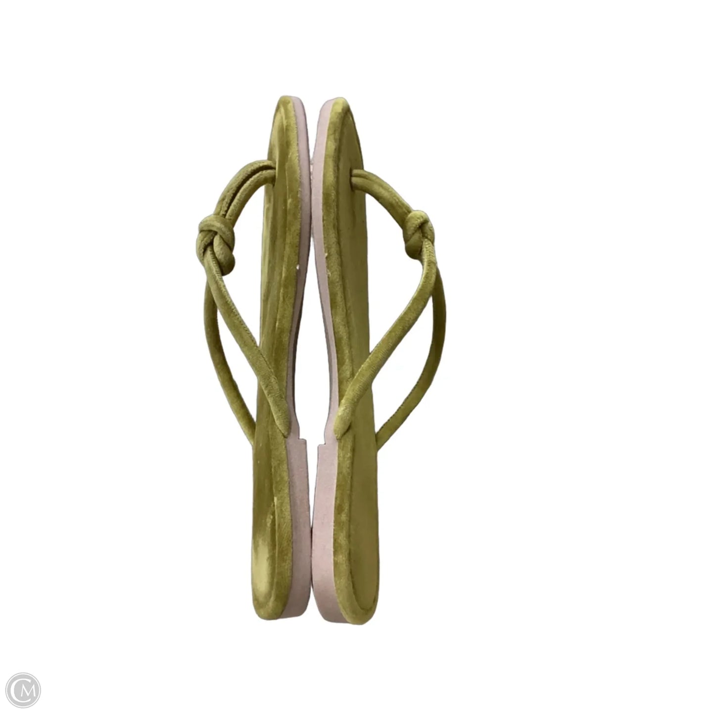 Sandals Flats By Clothes Mentor In Yellow, Size: 7.5