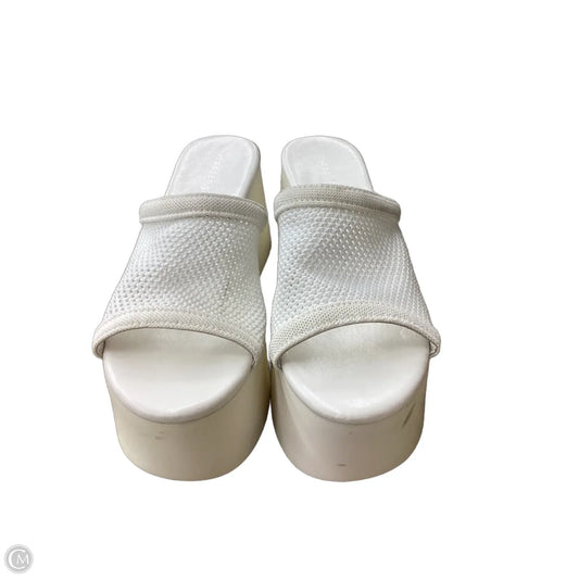 Sandals Heels Platform By Madden Girl In White, Size: 7