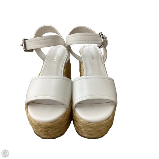 Sandals Heels Platform By Marc Fisher In White, Size: 7
