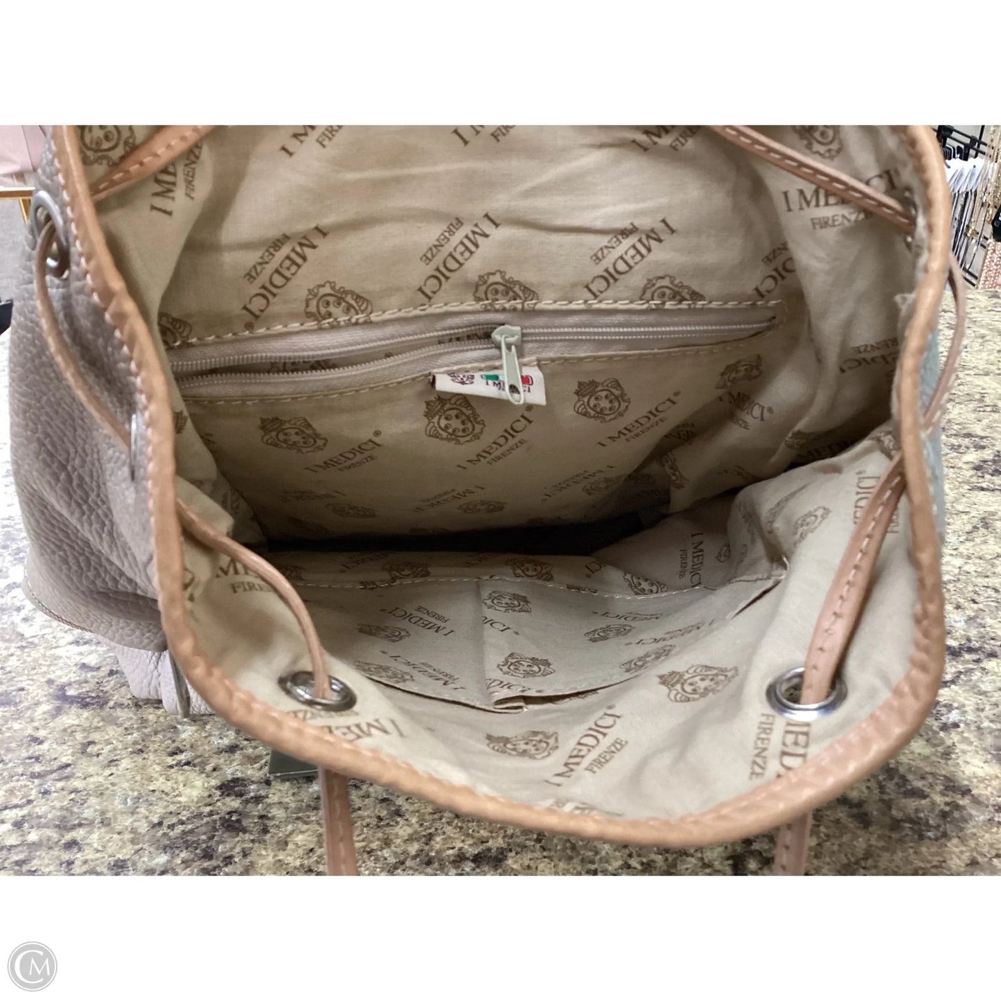 Backpack Leather By Cmc, Size: Medium