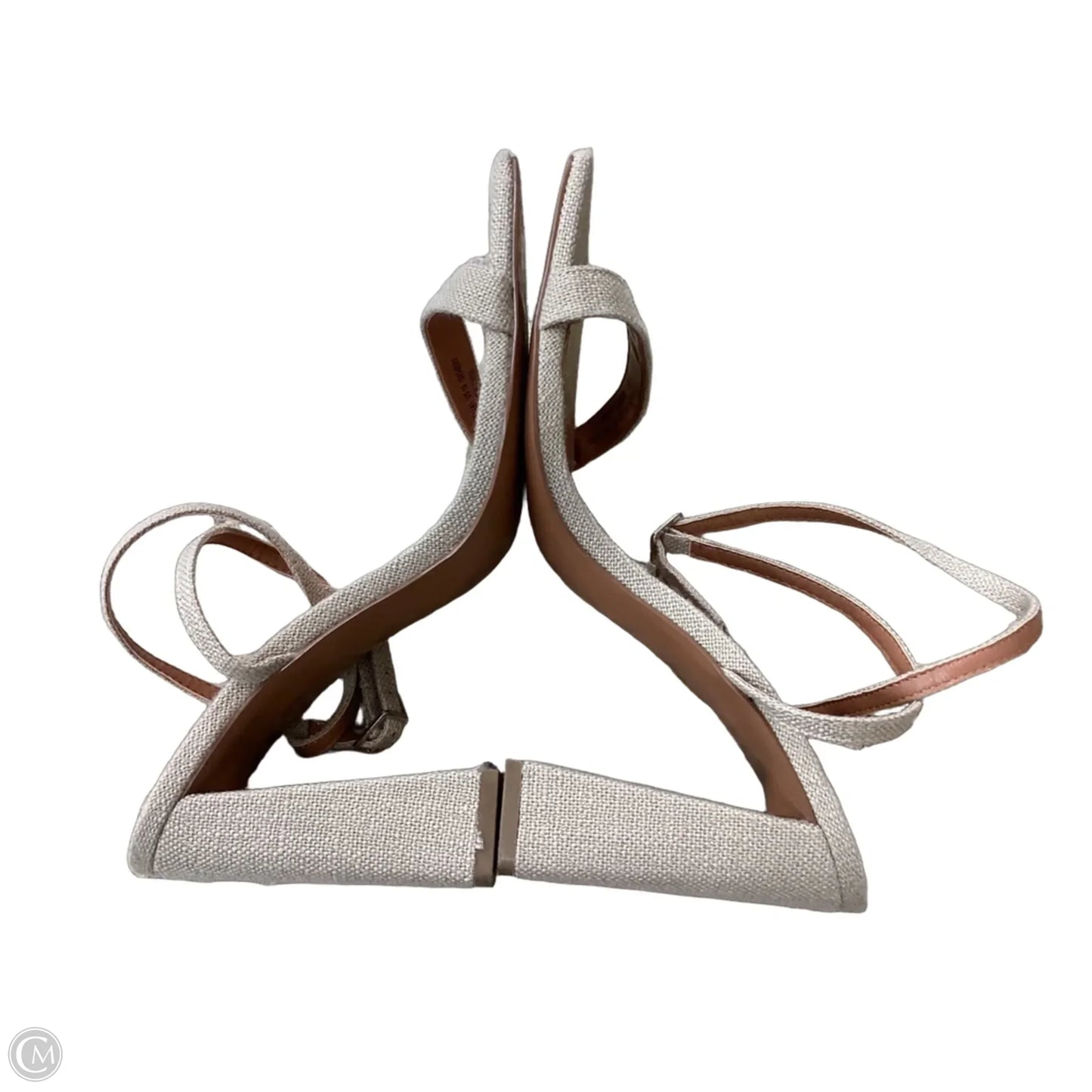 Sandals Heels Block By Asos In Beige, Size: 10
