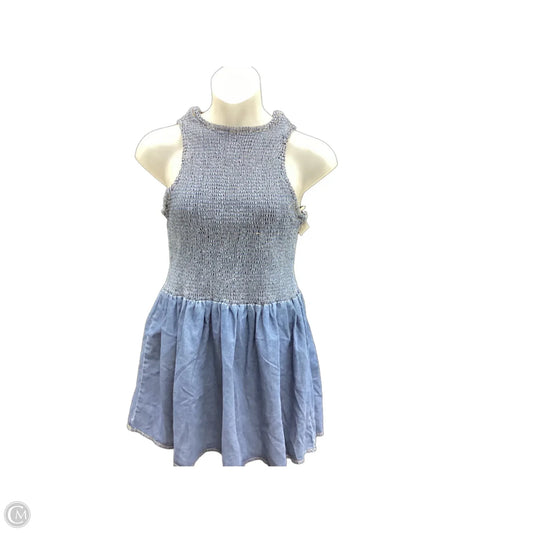 Dress Casual Short By Shein In Blue Denim, Size: 3x
