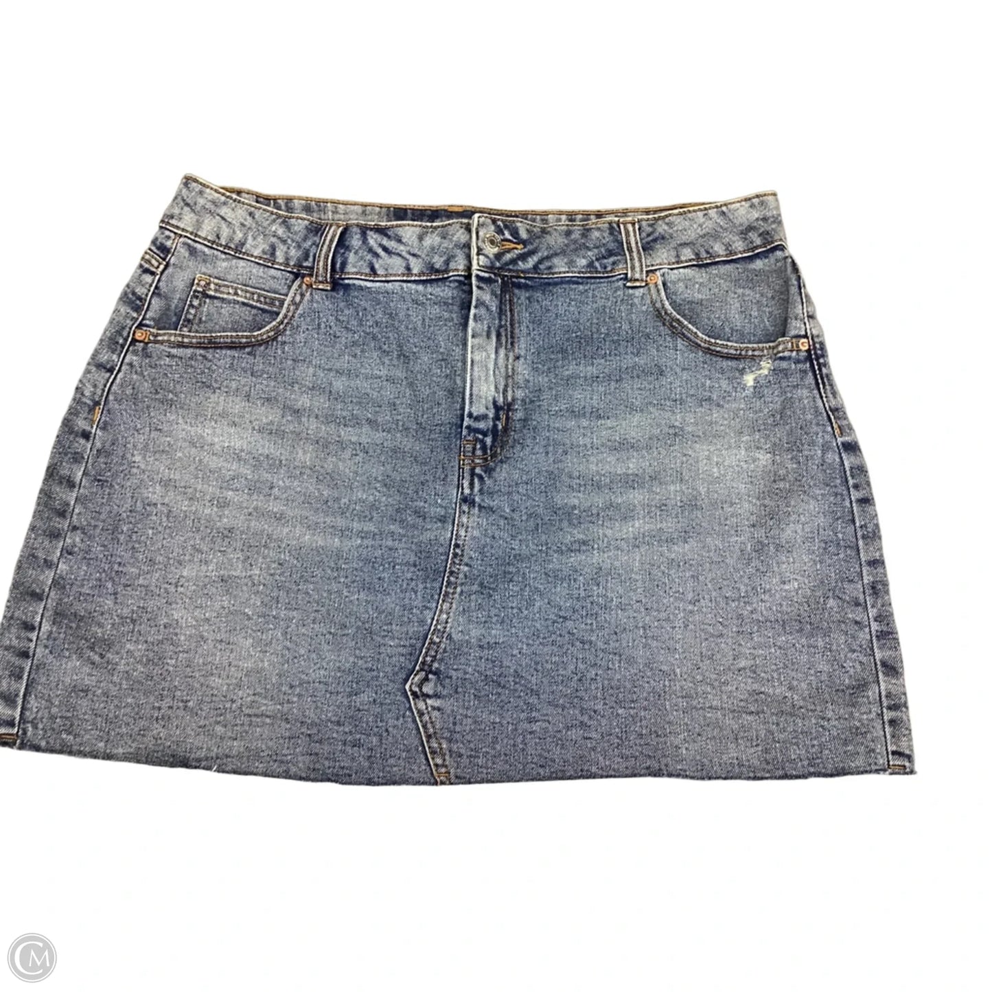 Skirt Mini & Short By Wild Fable In Blue Denim, Size: 18