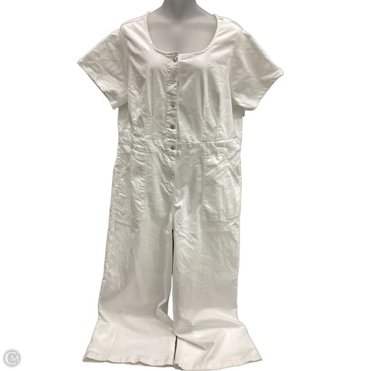 Jumpsuit By Ava & Viv In White, Size: 22