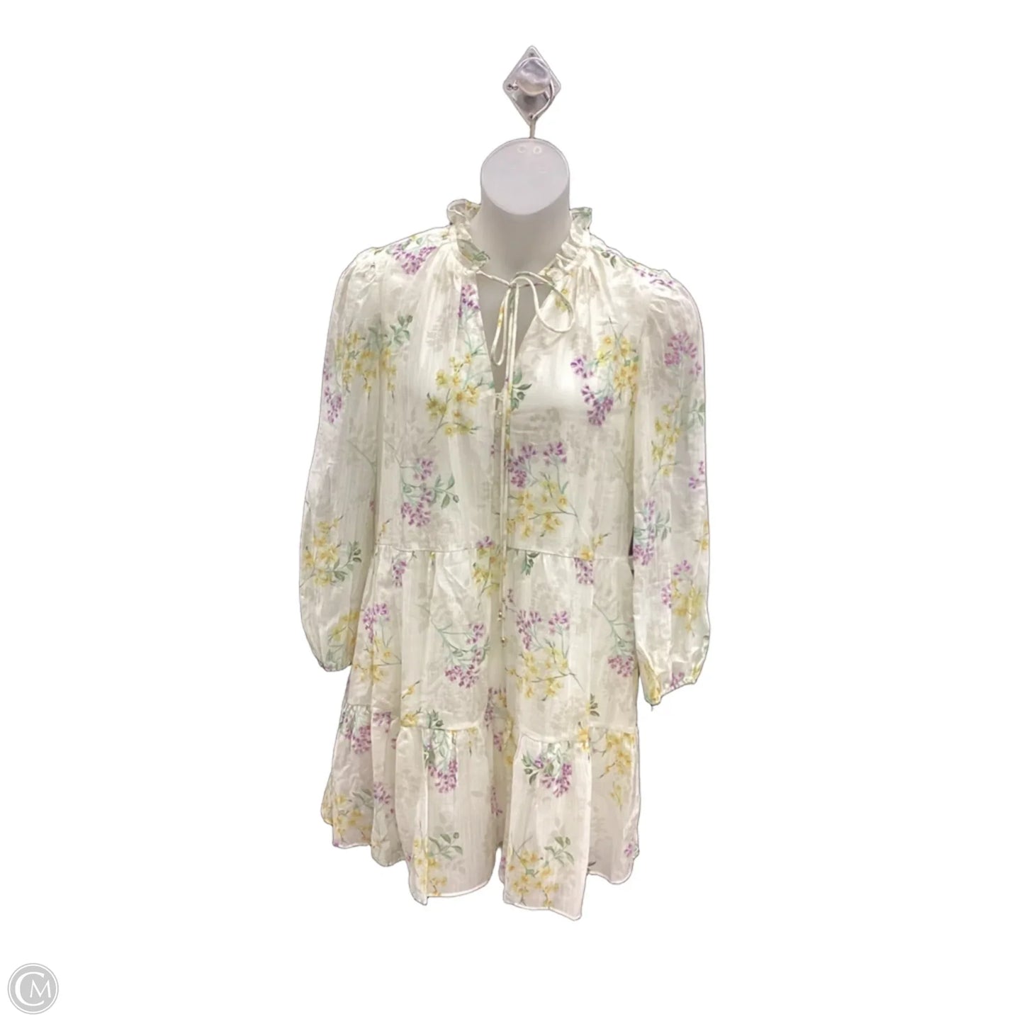 Dress Casual Short By Taylor In Floral Print, Size: L