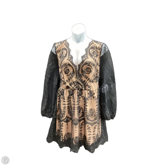 Dress Casual Short By Boohoo Boutique In Black & Brown, Size: 2x