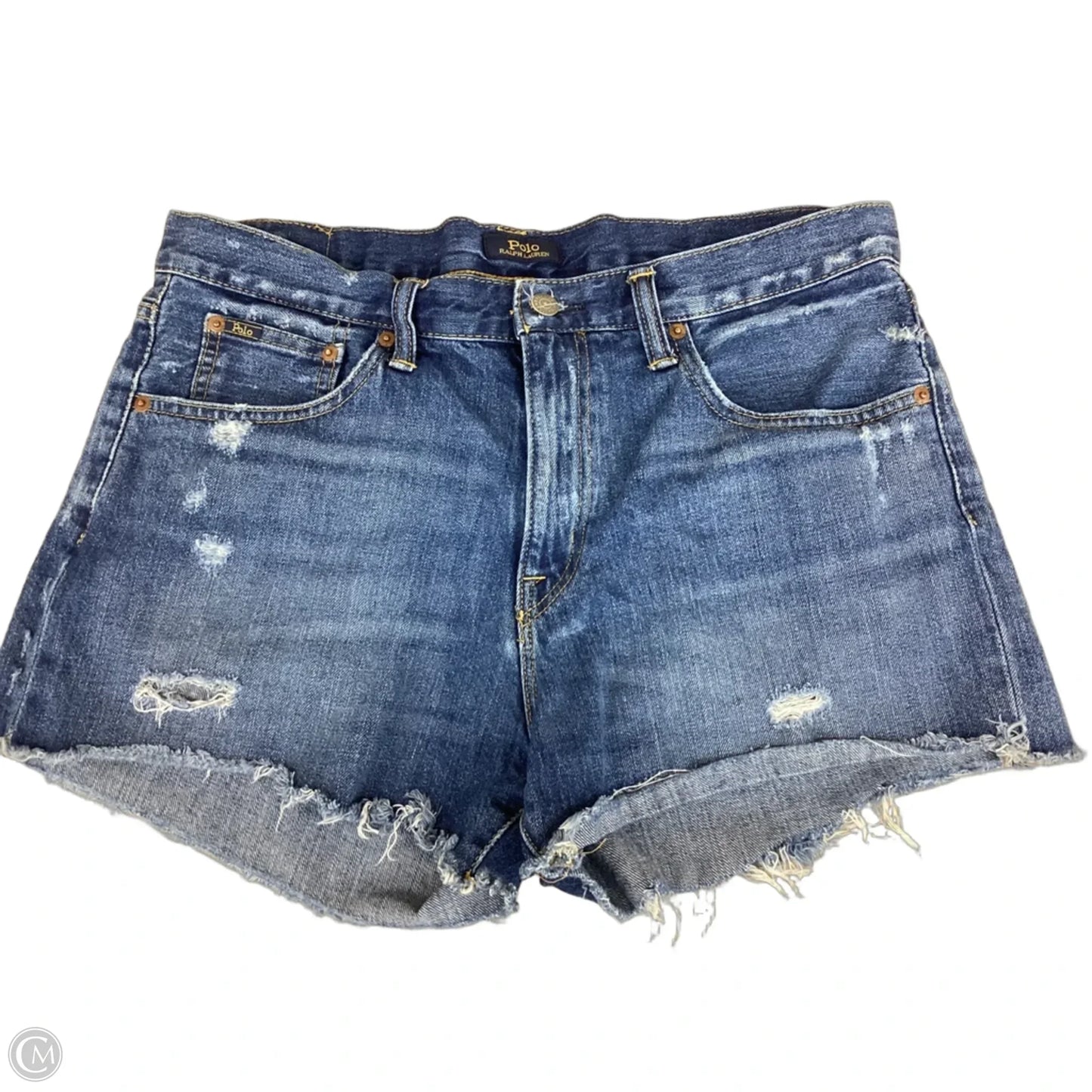 Shorts By Polo Ralph Lauren In Blue Denim, Size: 12