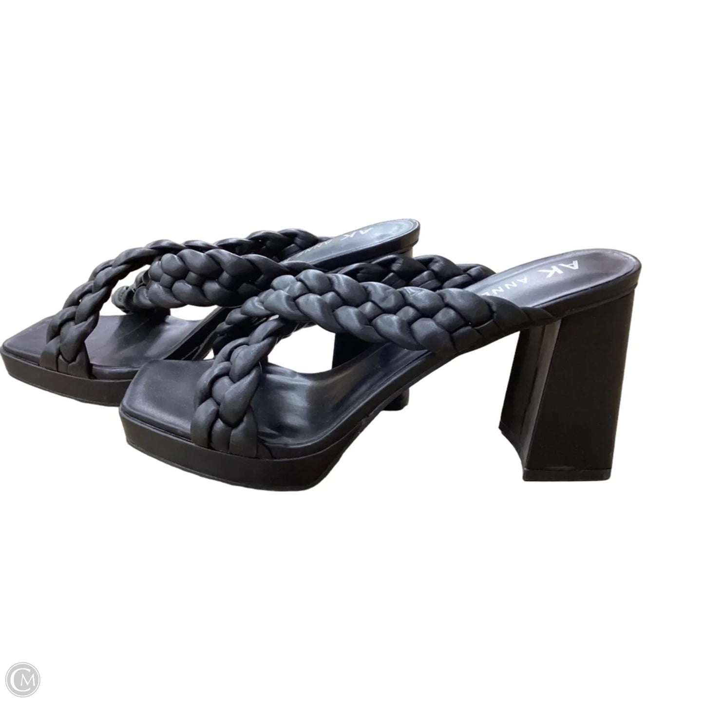 Sandals Heels Block By Anne Klein In Black, Size: 10.5
