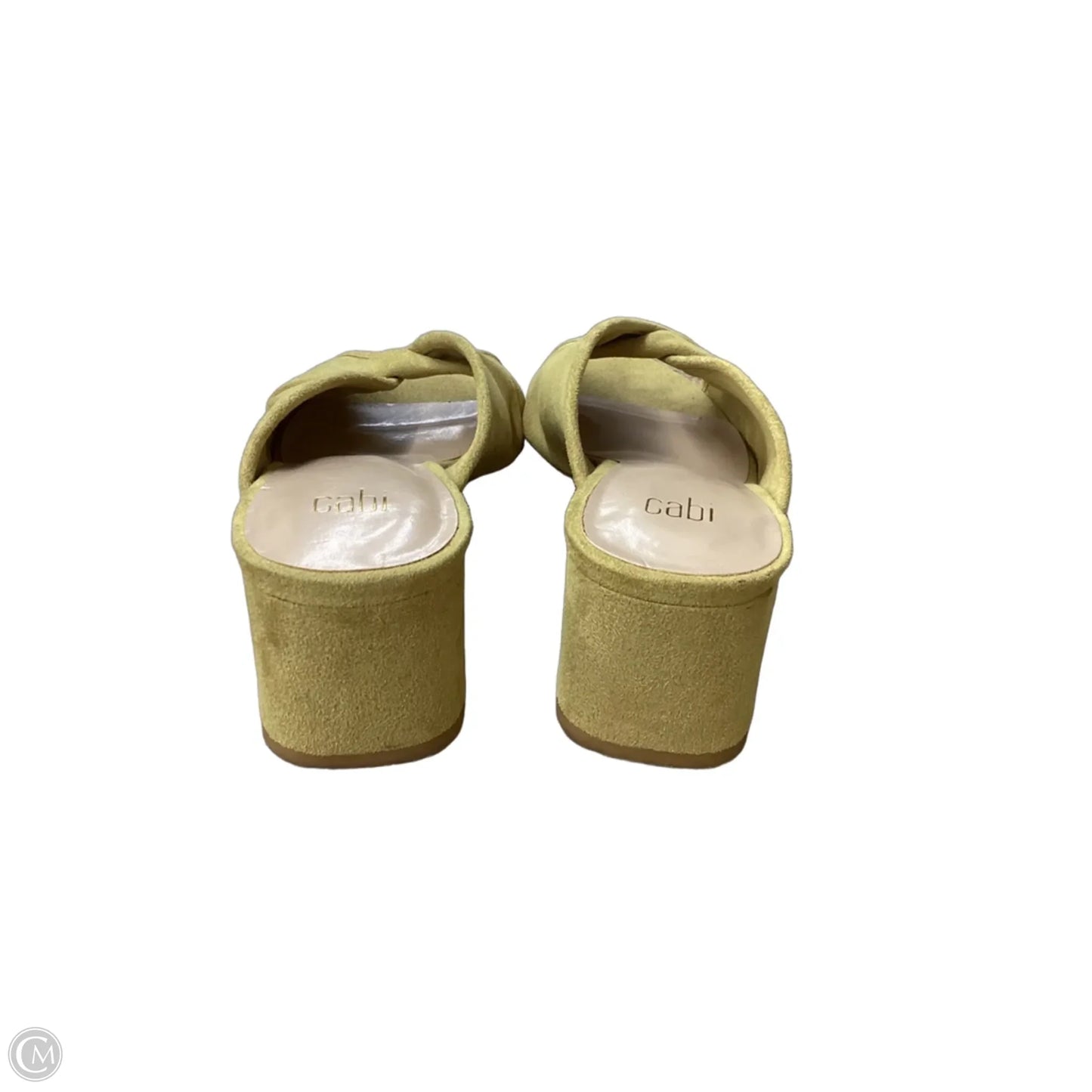 Sandals Heels Block By Cabi In Yellow, Size: 9.5