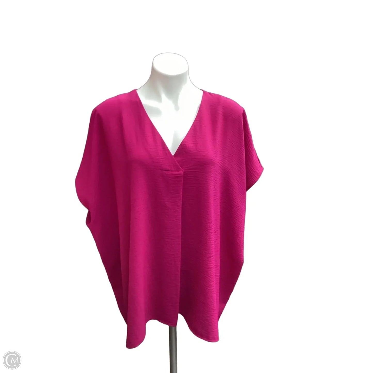 Top Short Sleeve By Entro In Purple, Size: 2x