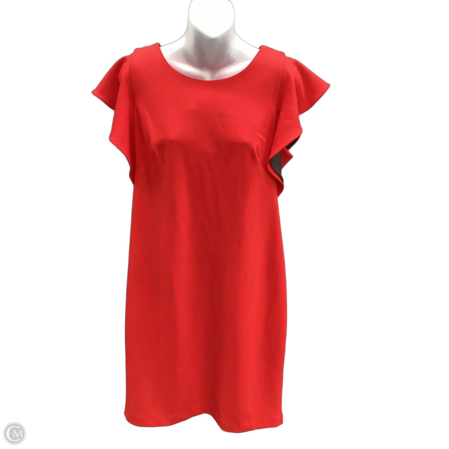Dress Work By Calvin Klein In Red, Size: L