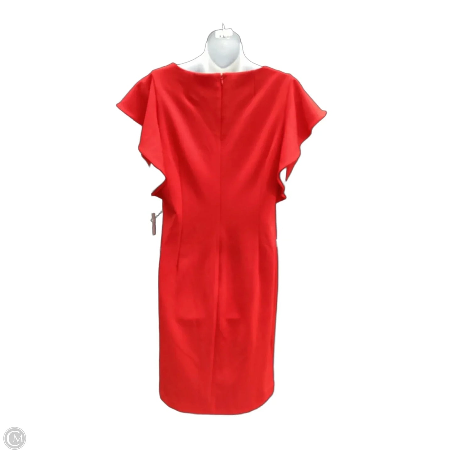 Dress Work By Calvin Klein In Red, Size: L