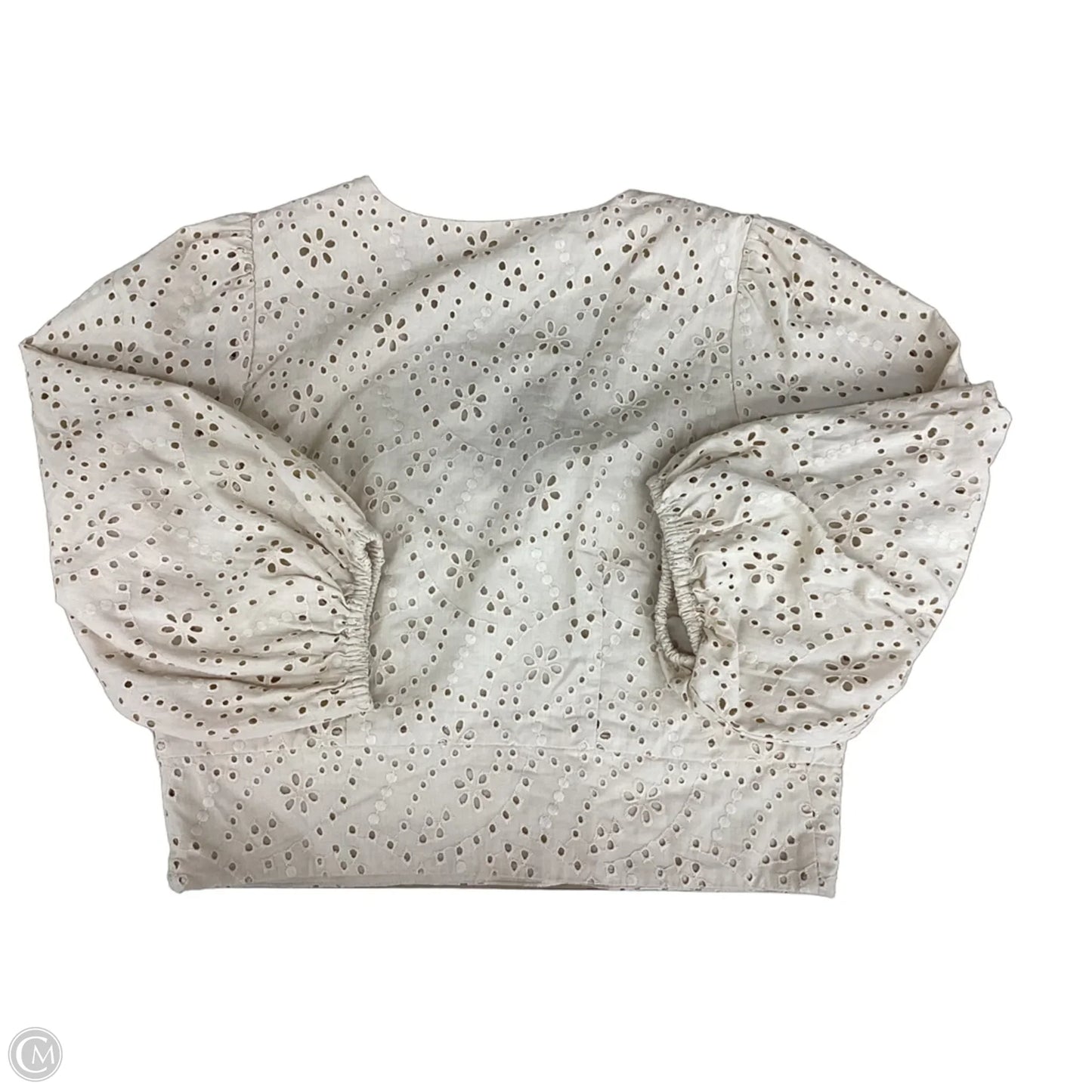 Top Long Sleeve By Ann Taylor In Beige, Size: Xs