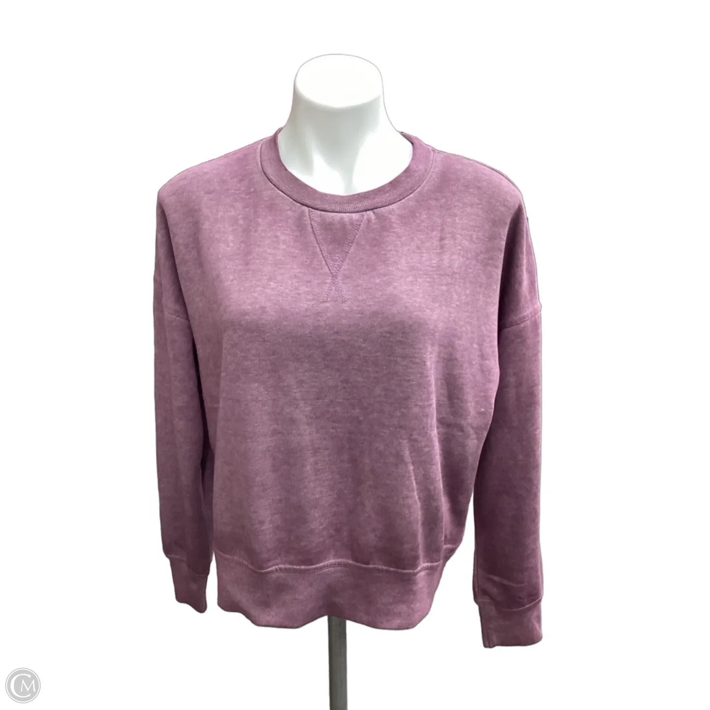 Athletic Sweatshirt Crewneck By Mono B In Purple, Size: M
