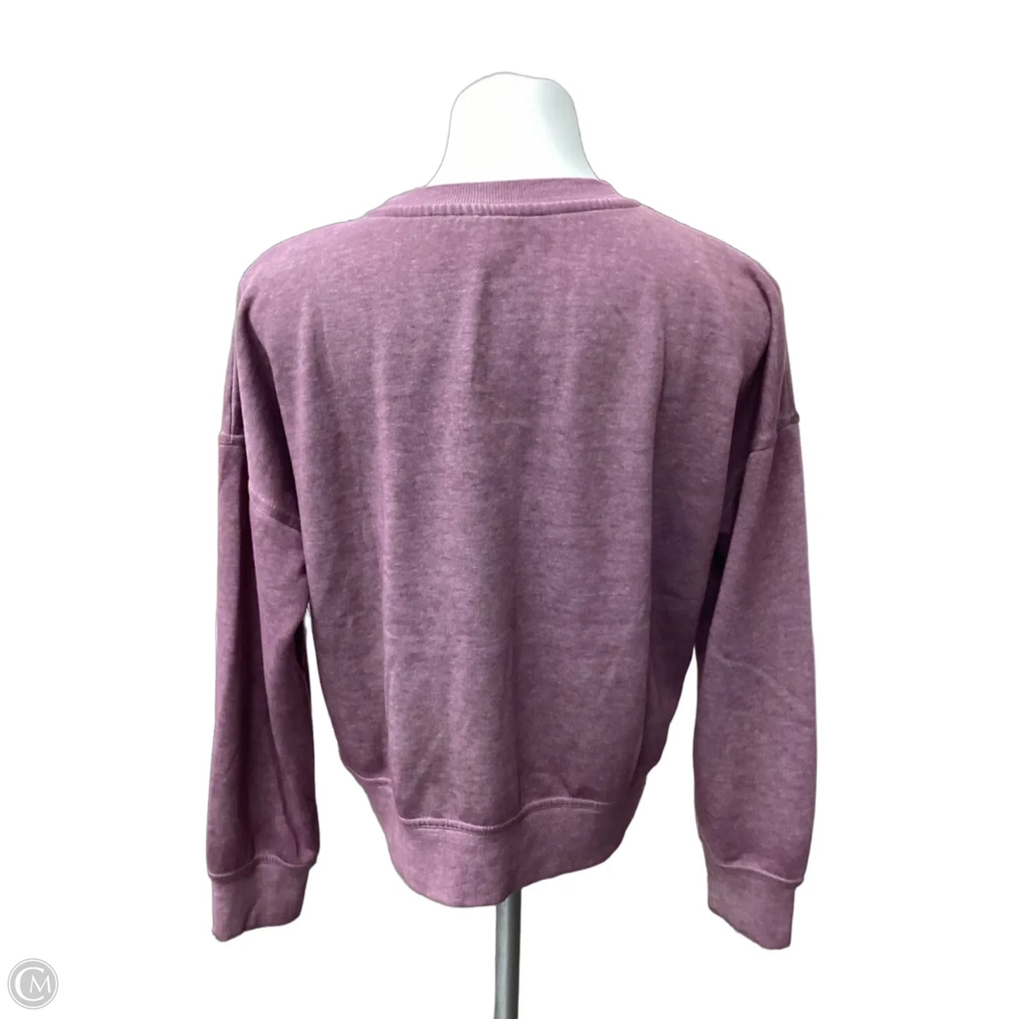 Athletic Sweatshirt Crewneck By Mono B In Purple, Size: M