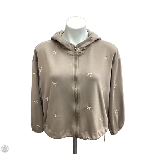 Top Long Sleeve By Davi & Dani In Taupe, Size: S
