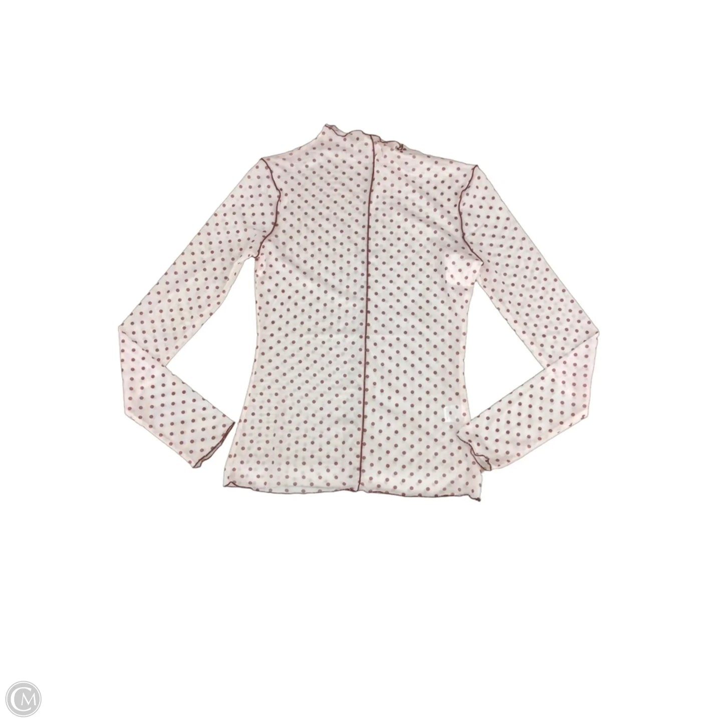 Top Long Sleeve By Oddi In Polkadot Pattern, Size: S