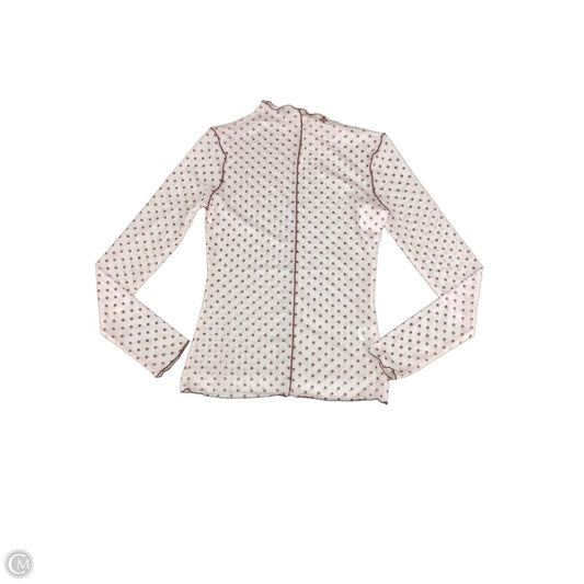 Top Long Sleeve By Oddi In Polkadot Pattern, Size: S