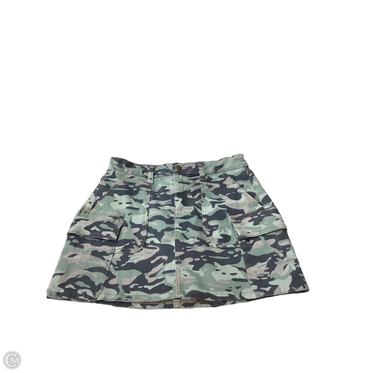 Skirt Mini & Short By Just Usa In Camouflage Print, Size: S