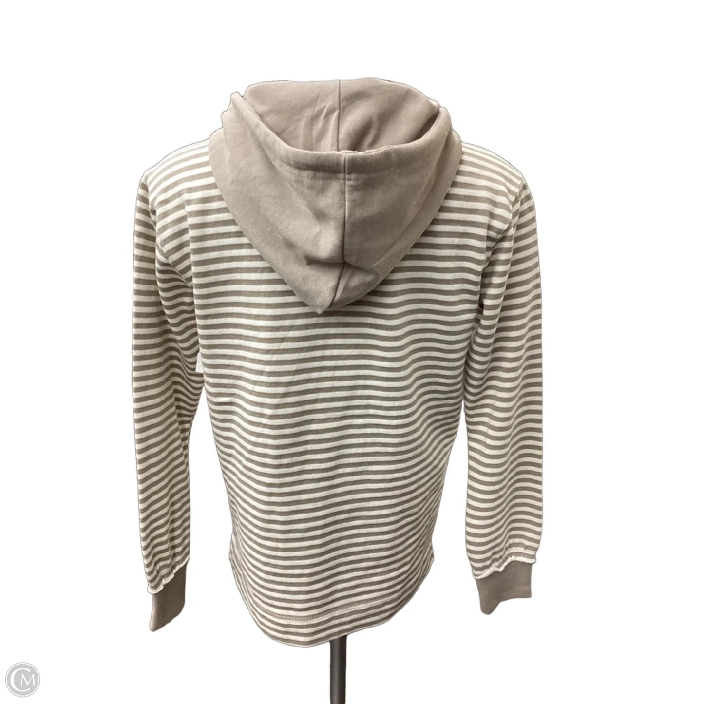 Sweatshirt Hoodie By Clothes Mentor In Striped Pattern, Size: M