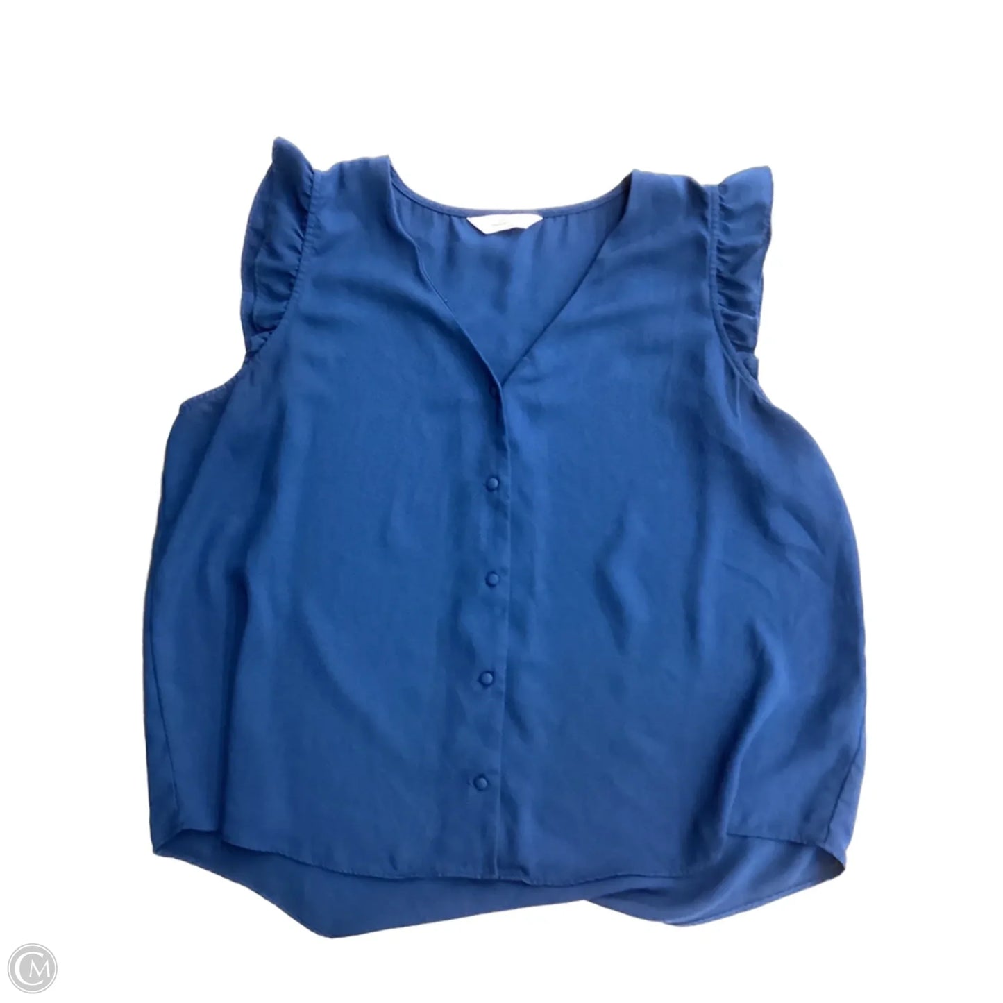 Blouse Sleeveless By Lc Lauren Conrad In Navy, Size: Xxl