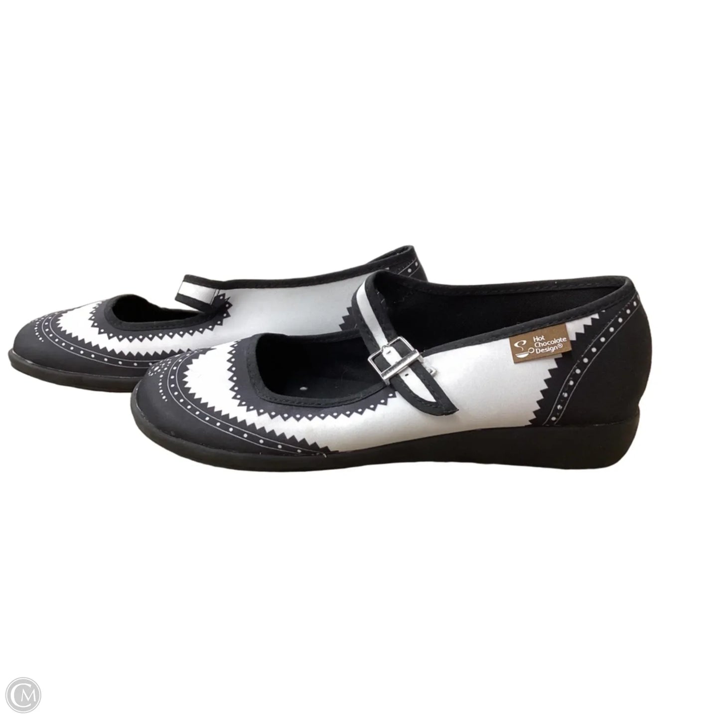 Shoes Flats By Cmc In Black & White, Size: 7.5