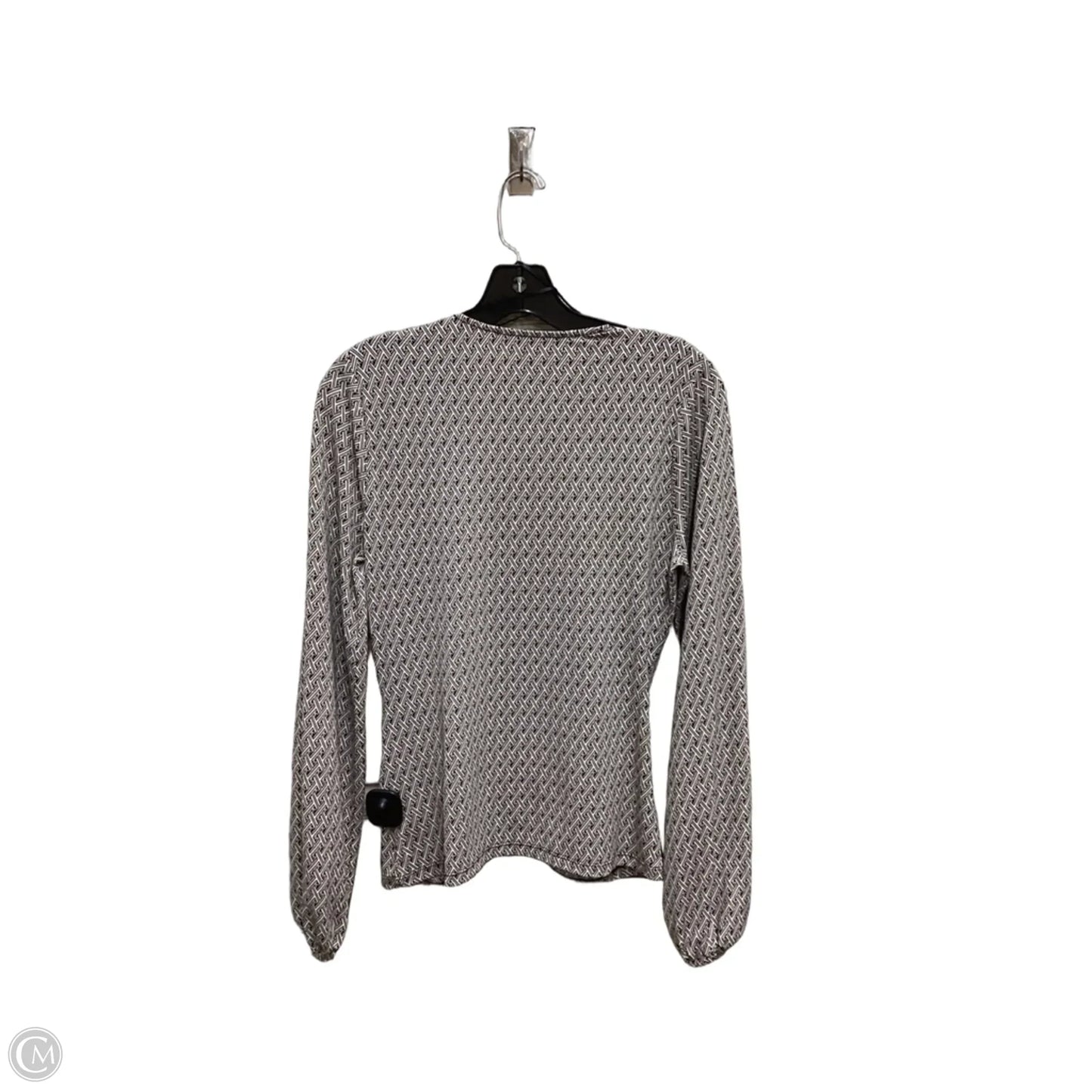 Top Long Sleeve By Michael By Michael Kors In Black & Brown, Size: S