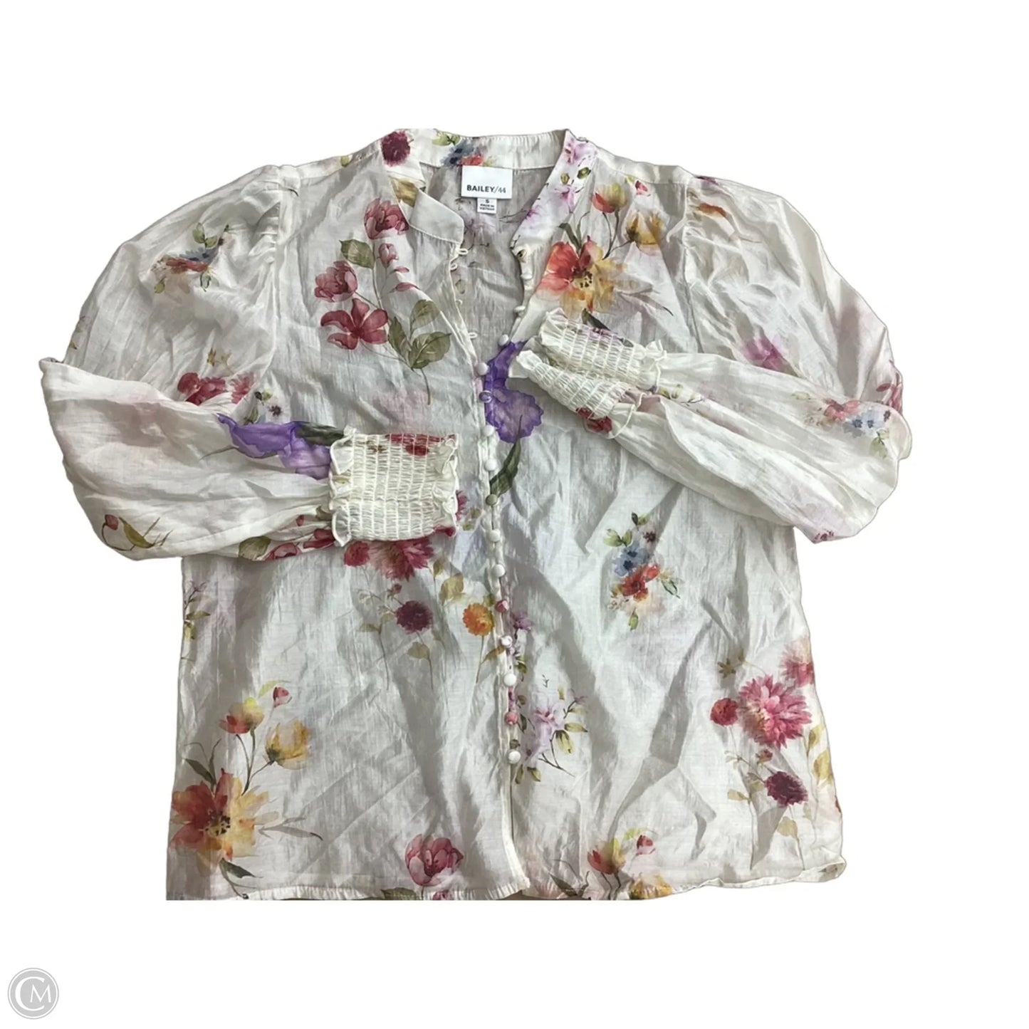 Blouse Long Sleeve By Bailey 44 In Floral Print, Size: S